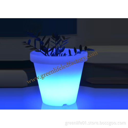 Rechargeable, LLDPE, Colorful, Illuminated LED Flower Pot